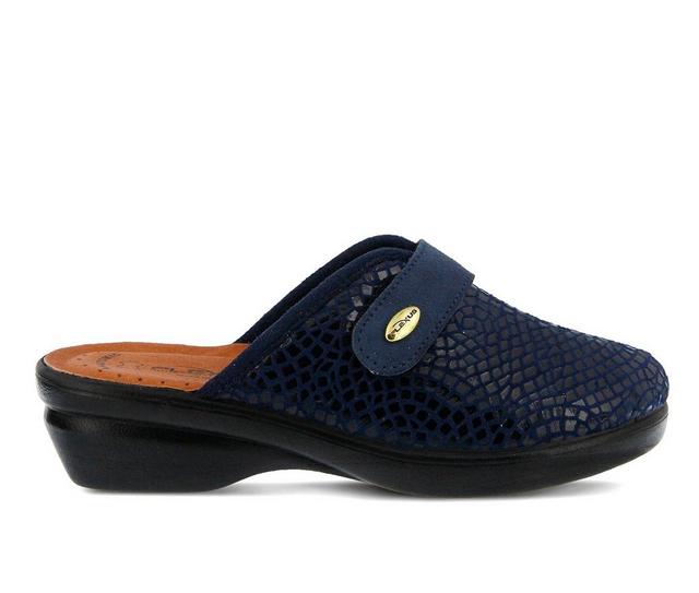 Women's Flexus Merula Mules in Navy color