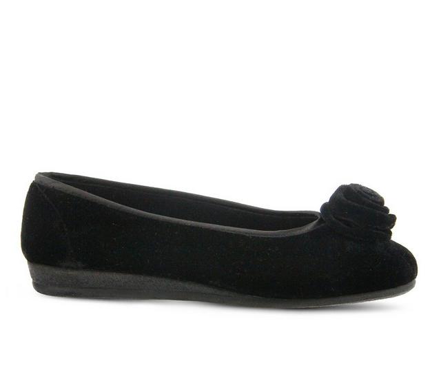 Flexus Roseloud Slippers in Black color