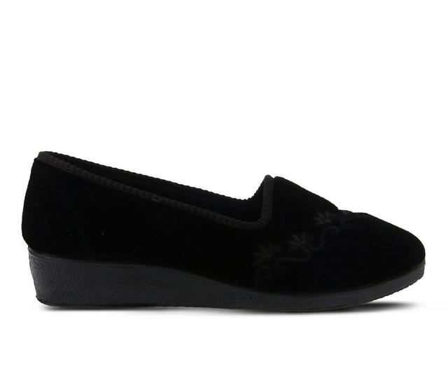 Flexus Jolly Slip-On Shoes in Black color