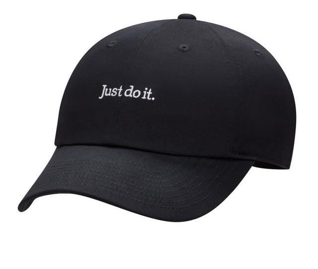 Nike JDI Washed Cap in Black/Wht M/L color