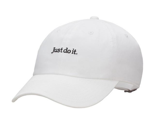 Nike JDI Washed Cap in White/Black M/L color