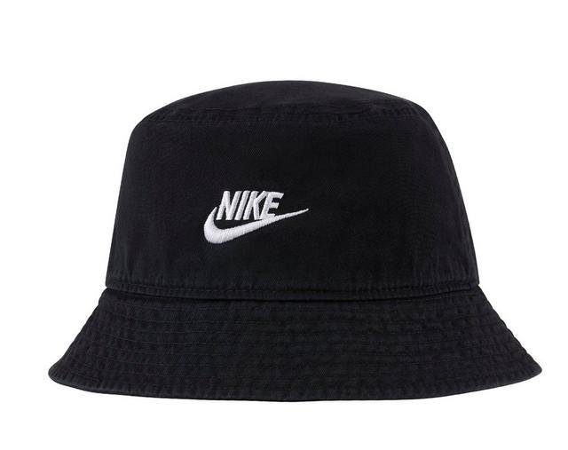 Nike Futura Bucket Hat in Blk Wash/Wh M/L color