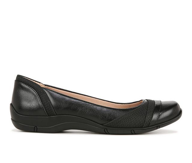 Women's LifeStride Dig Flats in Black color