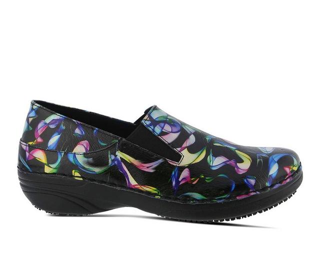 Women's SPRING STEP Manila Freflo Safety Shoes in Black Multi color