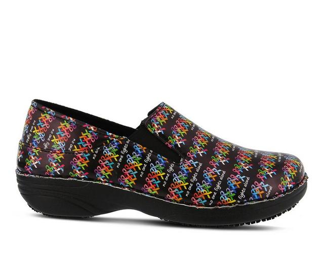Women's SPRING STEP Ferrara Fighter Safety Shoes in Black Multi color