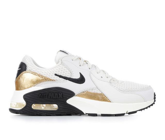 Women's Nike Air Max Excee Sneakers in White/Gold/Blk color