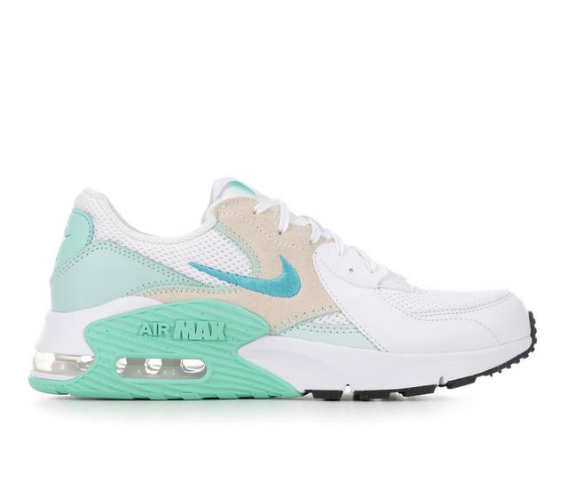 Women's Nike Air Max Excee Sneakers in White/Teal color
