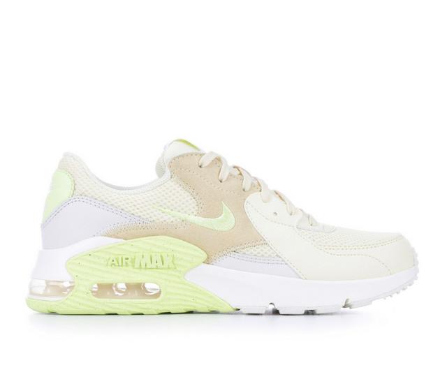 Women's Nike Air Max Excee Sneakers in White/Lemon color