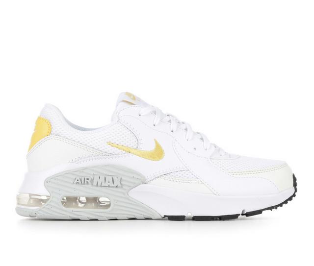 Women's Nike Air Max Excee Sneakers in White/Gold/Blck color