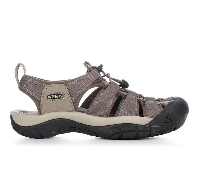 Men's Keen Outdoor Newport H2 Hiking Sandals in Brindle/Canteen color