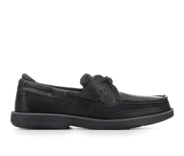 Men's Sperry Surveyor 2 Eye Boat Shoes in Black Mono color