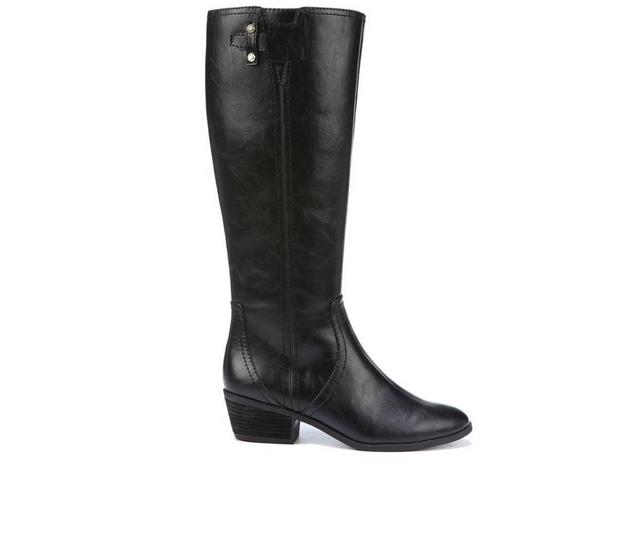 Women's Dr. Scholls Brilliance Knee High Boots in Black Wide Calf color