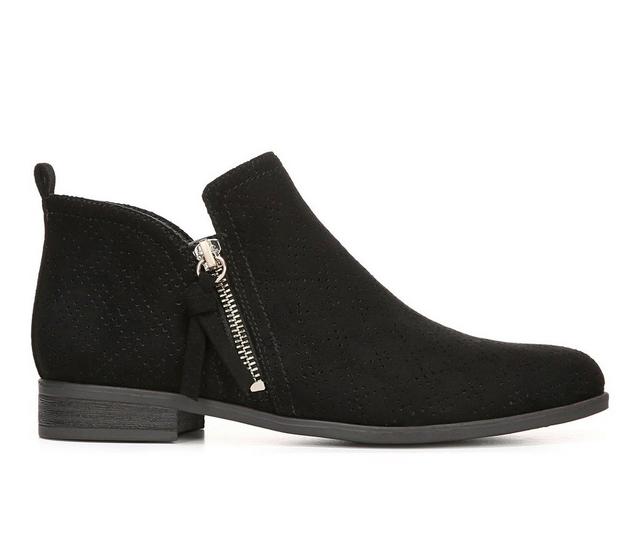 Women's Dr. Scholls Rate Zip Booties in Black color