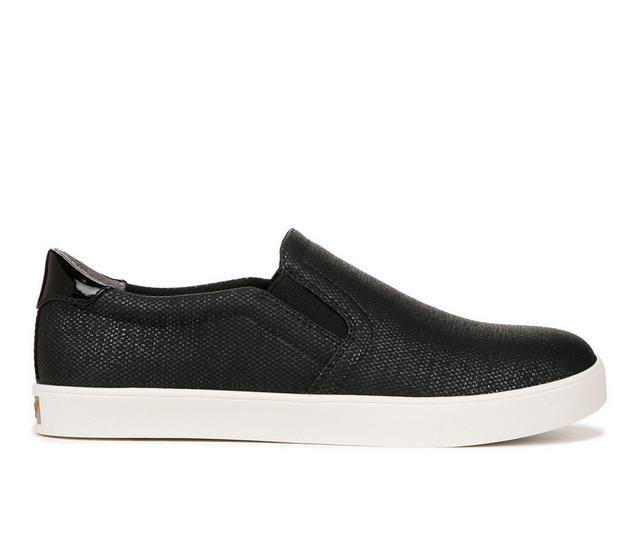 Women's Dr. Scholls Madison Slip-On Sneakers in Black Smooth color