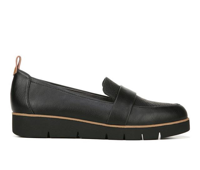 Women's Dr. Scholls Webster Platform Loafers in Black color