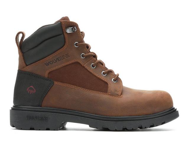 Men's Wolverine Bulldozer 2.0 Soft Toe Work Boots in Caramel color