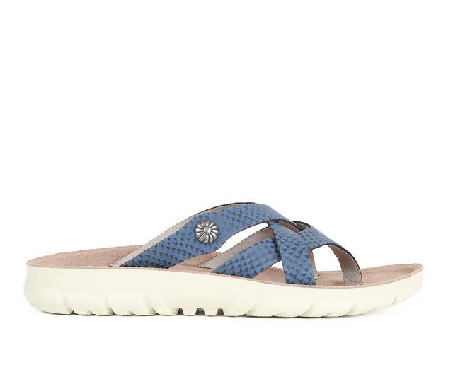 Women's Cliffs by White Mountain Banksy Sandals in Navy Esprint color