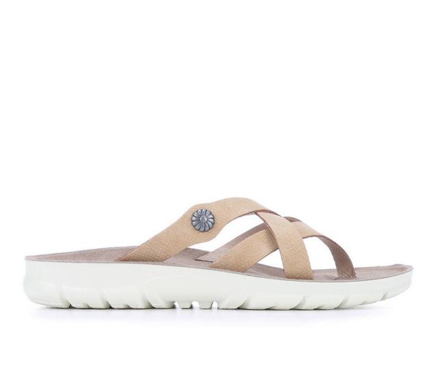 Women's Cliffs by White Mountain Banksy Flip Flops in Natural Nub color