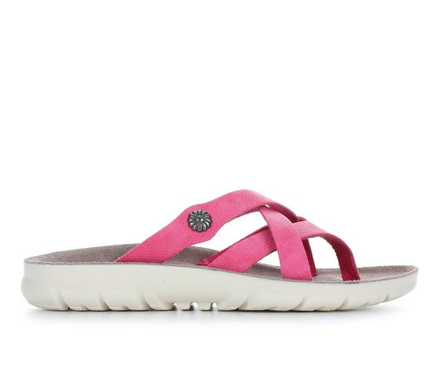 Women's Cliffs by White Mountain Banksy Flip Flops in Fuschia Nub color