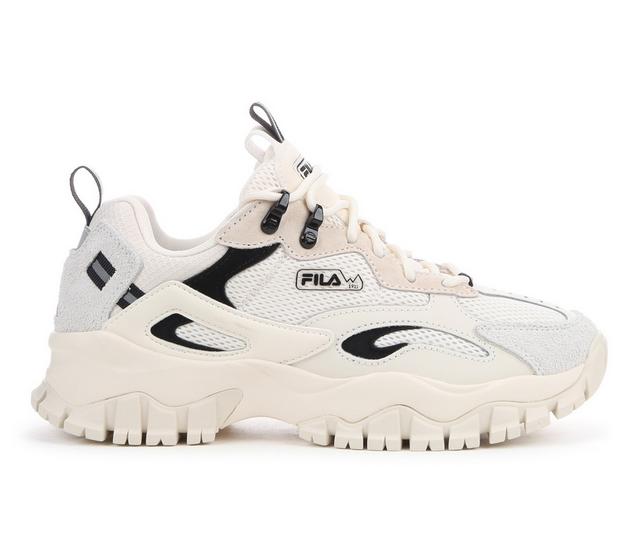 Women's Fila Ray Tracer Sneakers in Gardenia Black color