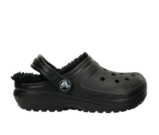Kids' Crocs Little Kid & Big Kid Classic Lined Clogs in Black / Black color