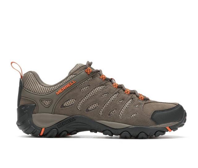 Men's Merrell Crosslander II Hiking Shoes in Boulder/Apricot color