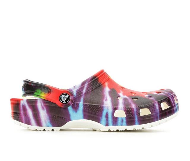 Adults' Crocs Classic Tie Dye Clogs in Multi color