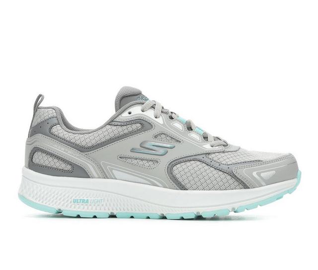 Women's Skechers Go 128075 Go Run Consistent Running Shoes in Grey/Turquoise color