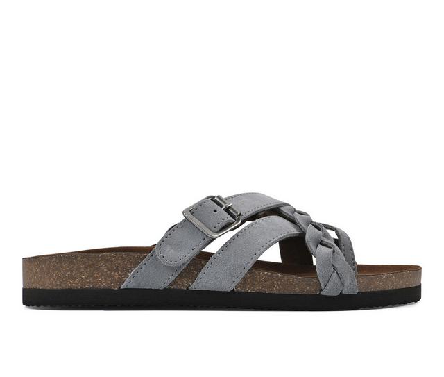 Women's White Mountain Harrington Footbed Sandals in Blue Raspberry color