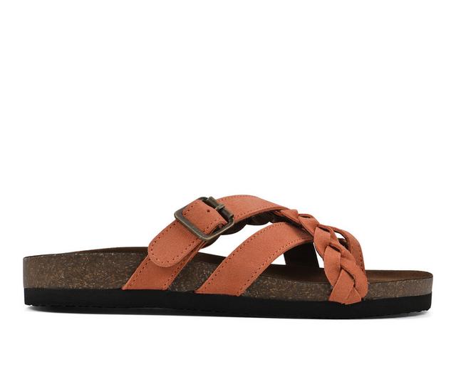 Women's White Mountain Harrington Footbed Sandals in Aperol Spritz color