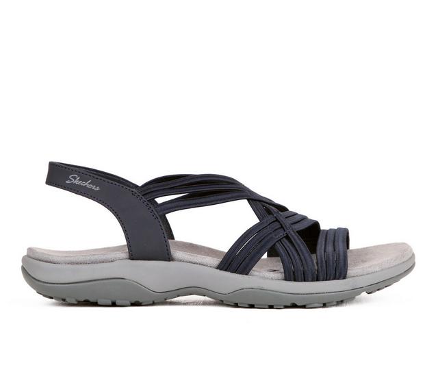 Women's Skechers Reggae Slim 163023 Outdoor Sandals in Navy color