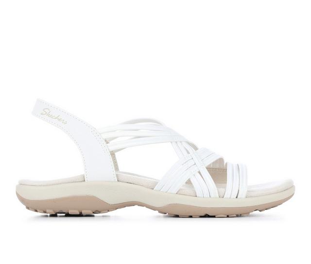 Women's Skechers Reggae Slim 163023 Outdoor Sandals in White color