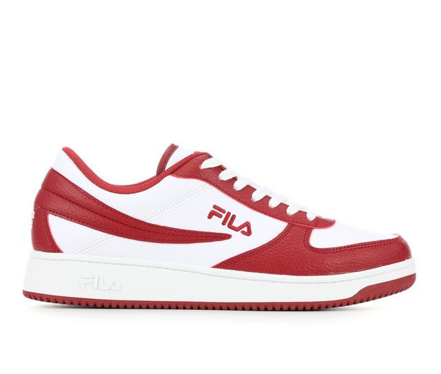 Men's Fila A-Low Sneakers in White/Red color