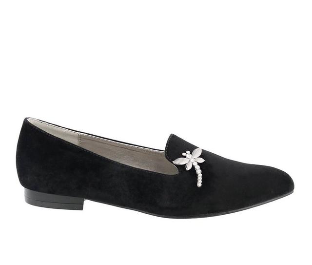 Women's Bellini Dragonfly Loafers in Black Velvet color