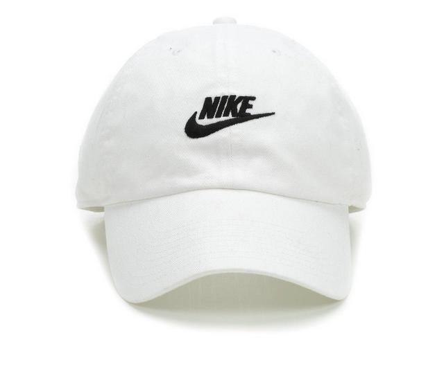 Nike US Futura Washed Baseball Cap in White/Black color