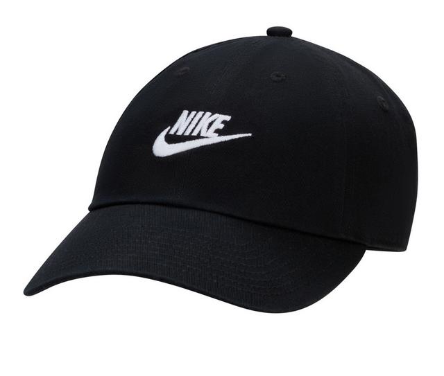 Nike US Futura Washed Baseball Cap in Black/Wht L/XL color