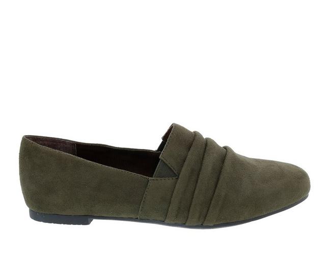 Women's Ros Hommerson Donut Flats in Olive color