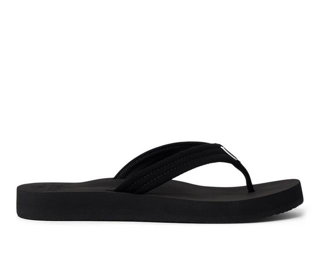 Women's Reef Cushion Breeze Flip-Flops in Black/Black color