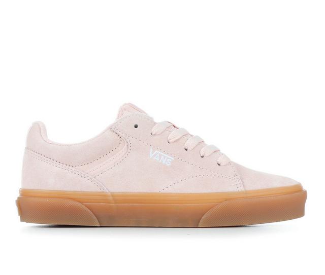 Women's Vans Seldan Skate Shoes in Blush/Gum color