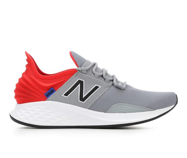 Men's New Balance Roav Sneakers in Gry/Red/Blk/Wht color