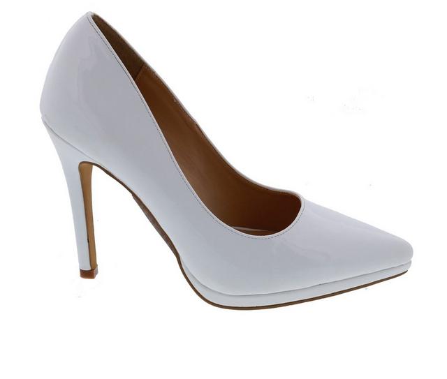 Women's Penny Loves Kenny Opus PF Pumps in White Pat color