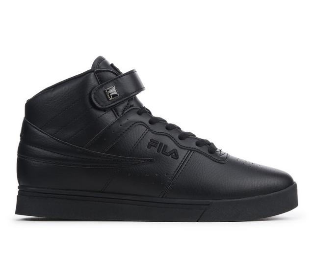 Men's Fila Vulc 13 SC High-Top Sneakers in Black/Black color