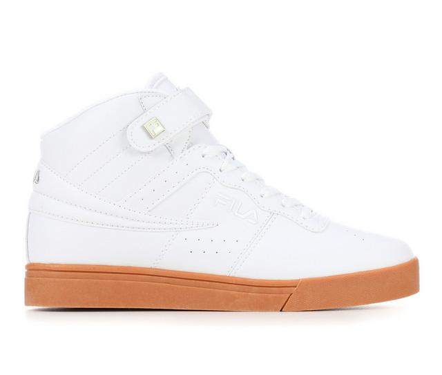 Men's Fila Vulc 13 SC High-Top Sneakers in Wht/Wht/Gum color
