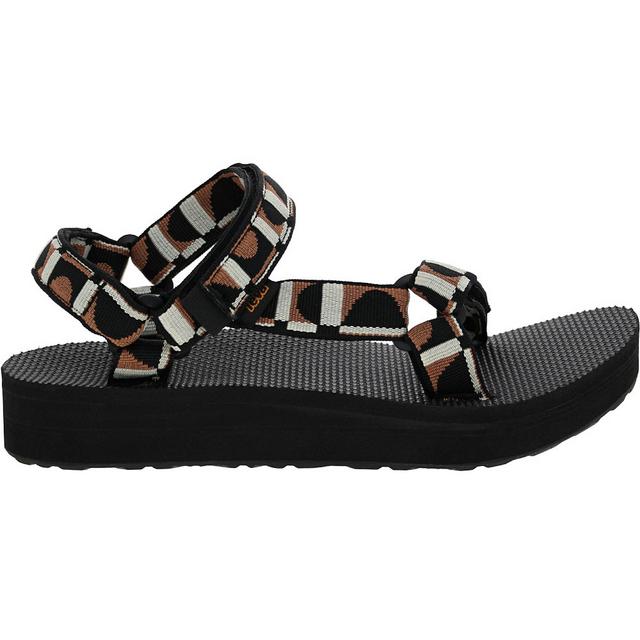 Women's Teva Midform Universal Outdoor Sandals in Black Tan color