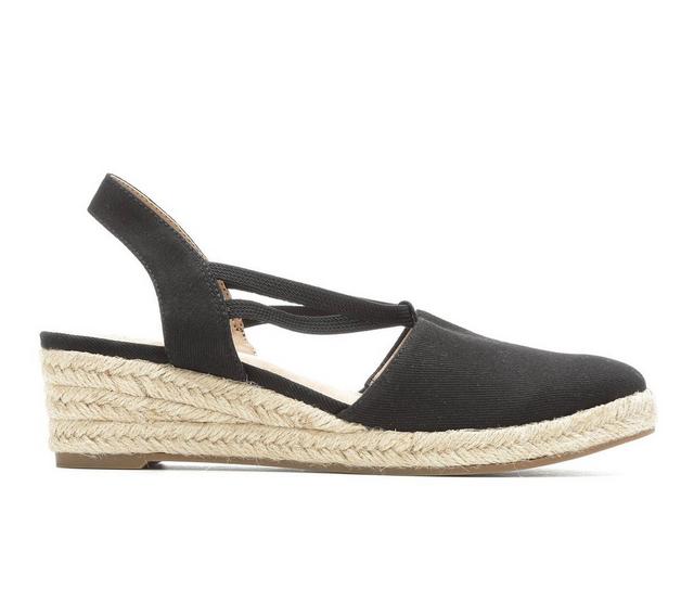 Women's LifeStride Katrina 2 Espadrille Wedges in Black color