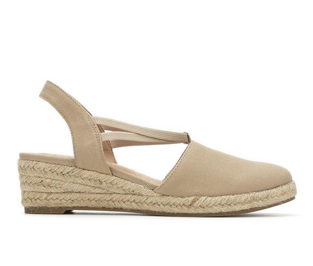 Women's LifeStride Katrina 2 Espadrille Wedges in Taupe color