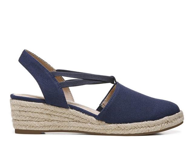 Women's LifeStride Katrina 2 Espadrille Wedges in Navy color