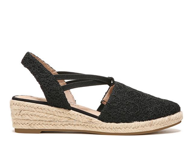 Women's LifeStride Katrina 2 Espadrille Wedges in Black Floral color