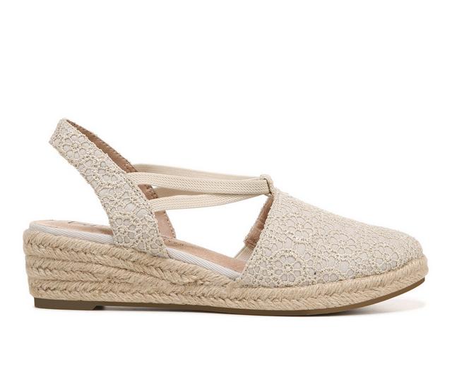 Women's LifeStride Katrina 2 Espadrille Wedges in Beige Floral color