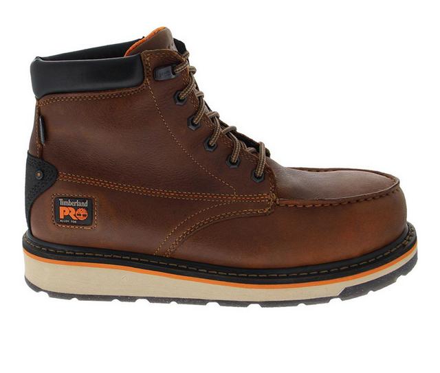 Men's Timberland Pro Gridworks A1ZVF Work Boots in Brown color